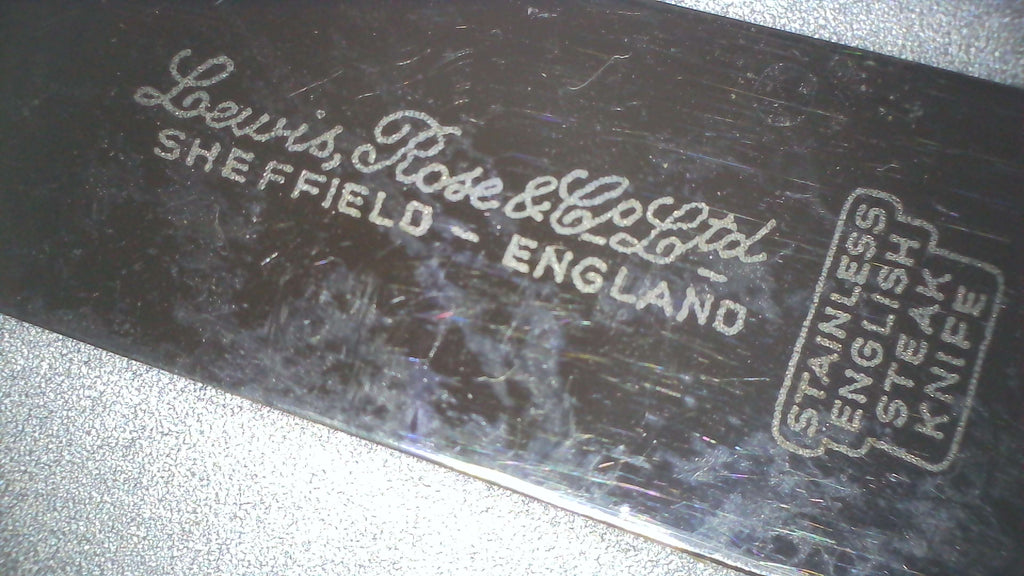 Sheffield England Stainless Steel Steak Knifes.