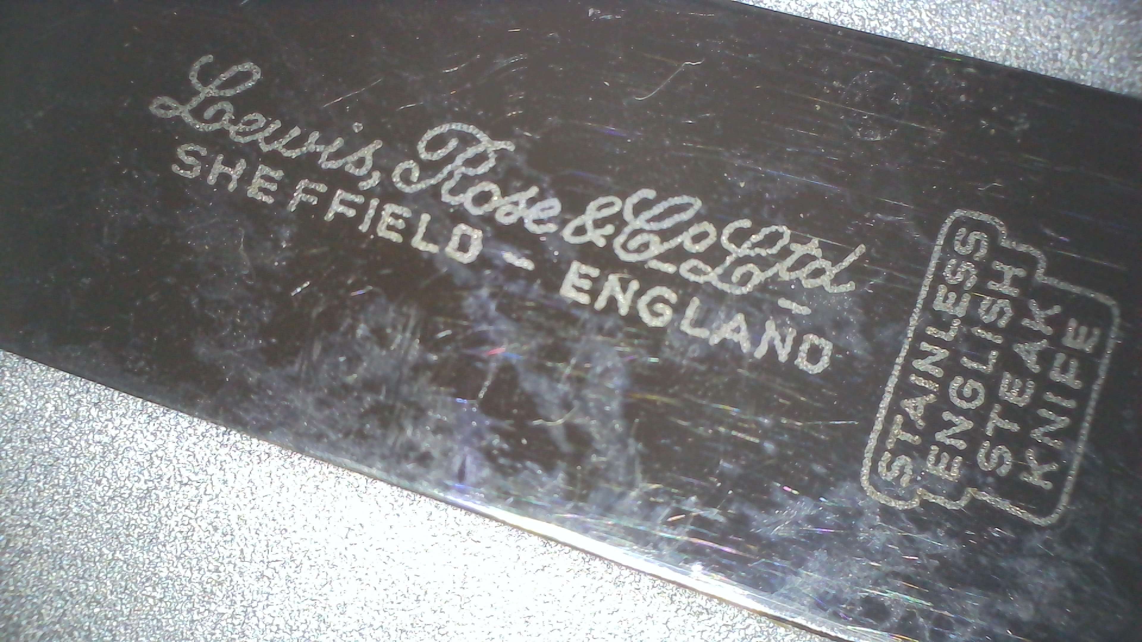 Sheffield England Stainless Steel Steak Knifes.