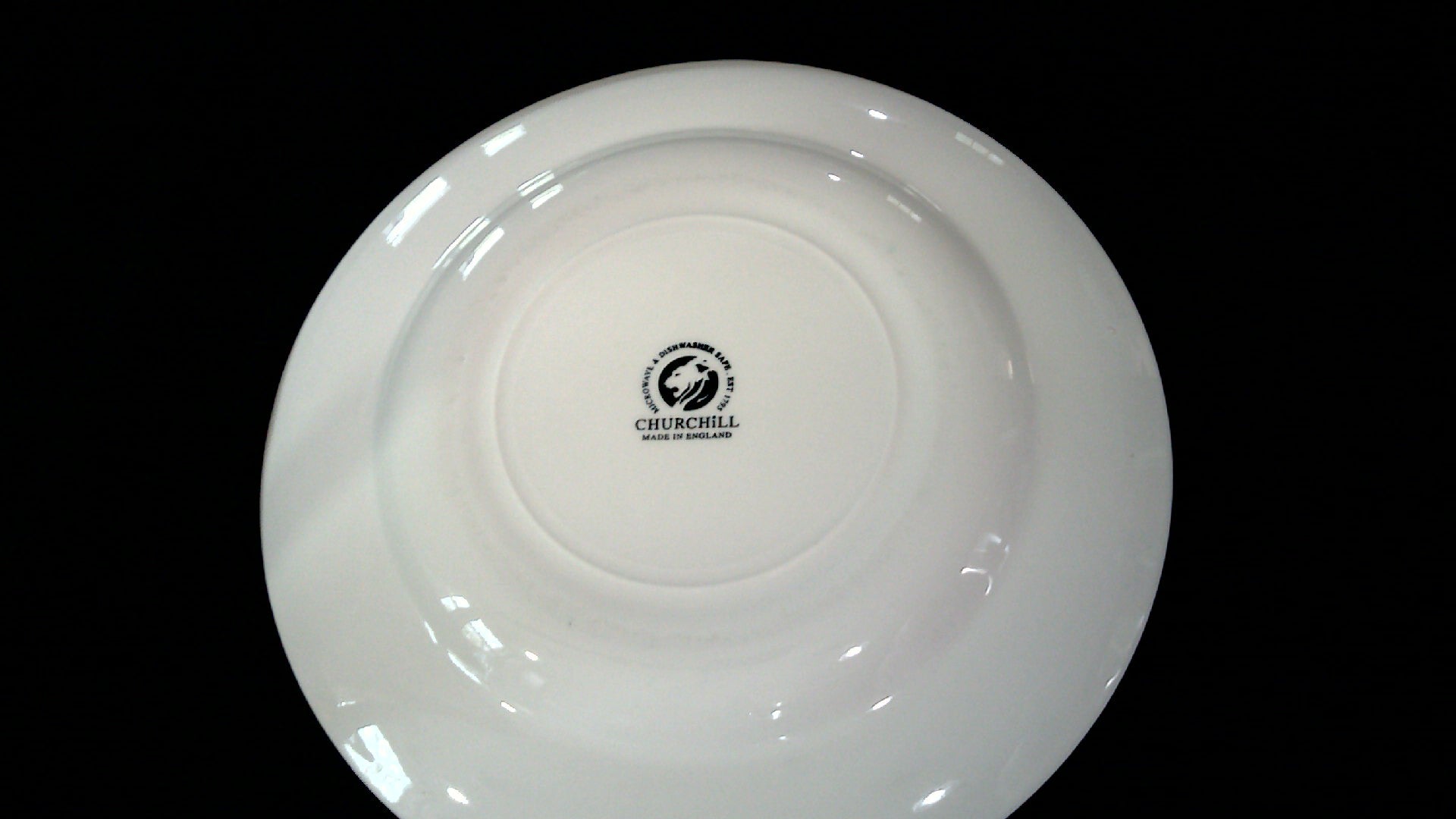 9"Churchhill Blue Willow Plate Made in England